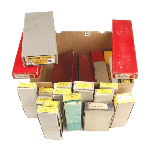 346 - 50 empty cardboard boxes by STANLEY, RECORD, MILLERS FALLS, BARNSLEY and many others G