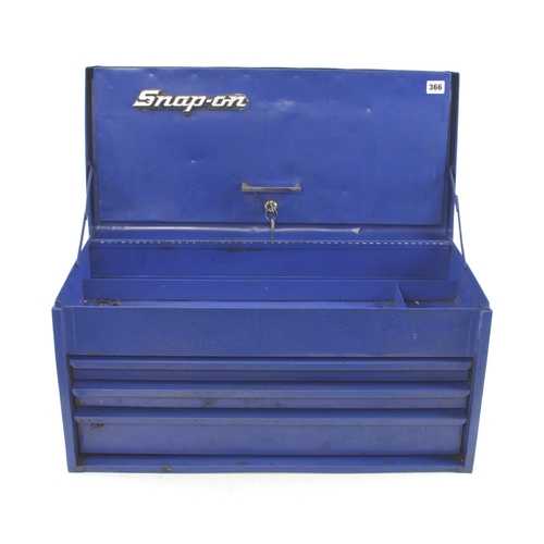 366 - Two old Snap-On tool boxes (one with keys) G