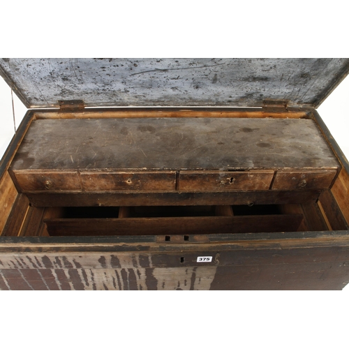 375 - A pine tool chest 37