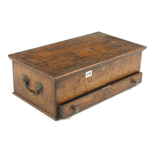 378 - A Gentlemns oak tool chest 19