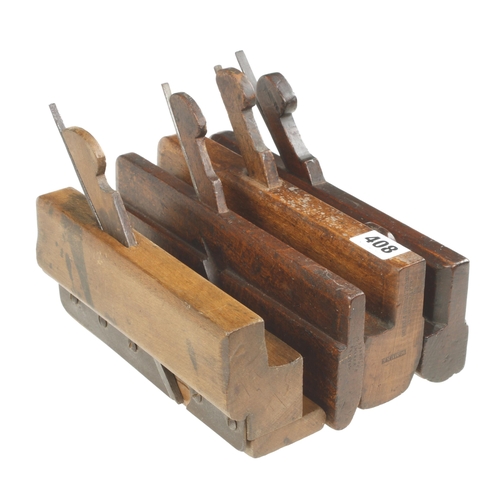 408 - Three moulding planes and a grooving plane G+