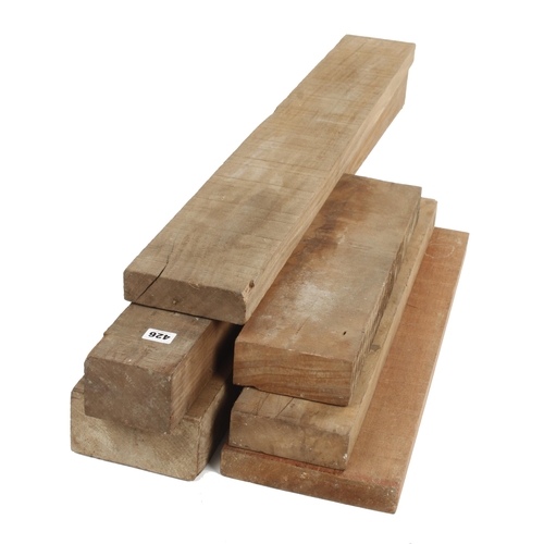 426 - Six pieces of hardwood G