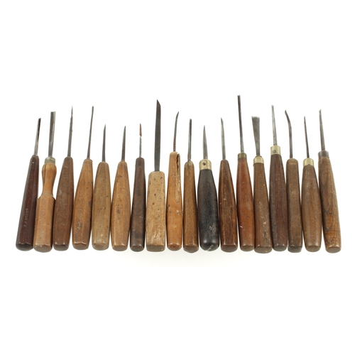 461 - 40 carving tools by ADDIS, HERRING etc G+