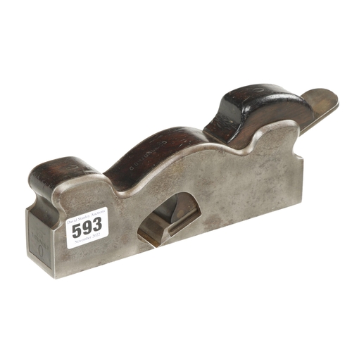 593 - An unusually wide d/t steel shoulder plane by SPIERS (overstamped) 8