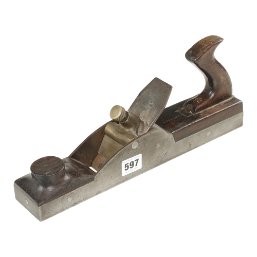 597 - An unusual iron panel plane 13