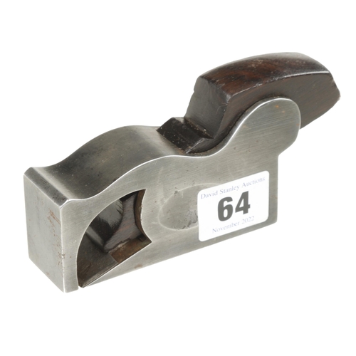 64 - A PRESTON No 1344L malleable iron bullnose plane G+