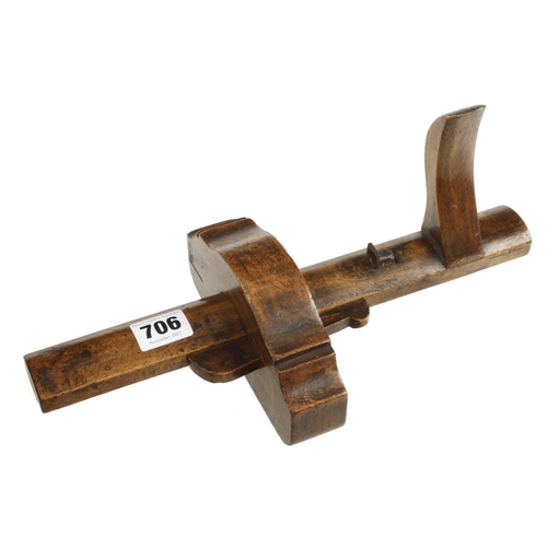 706 - A beautifully made beech cutting gauge 12