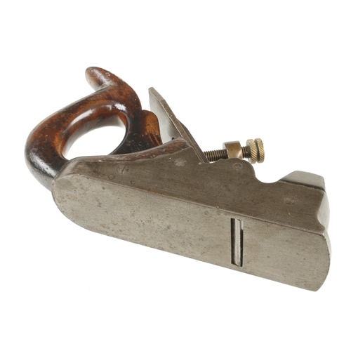 731 - A Scottish iron smoother with stepped toe and closed handle G