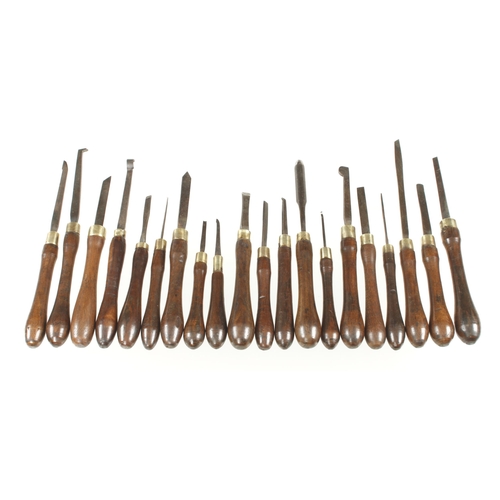 779 - An unusually large set of 40 turning tools as illustrated G+