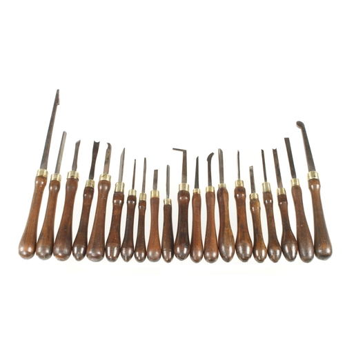 779 - An unusually large set of 40 turning tools as illustrated G+