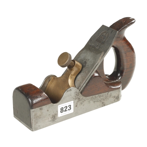 823 - A PRESTON No 1372 d/t steel smoother with rosewood infill and handle and orig Preston iron, minor pi... 