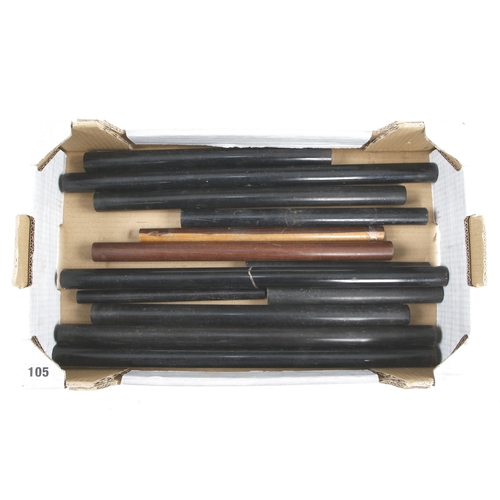 105 - 14 ebony and rosewood rolling rules G