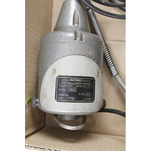 118 - A variable speed drill polisher by NORMIC with flexible drive Pat tested