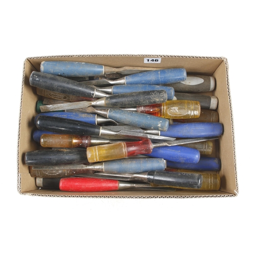 146 - 36 chisels with composite handles G+