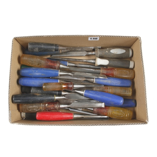 146 - 36 chisels with composite handles G+