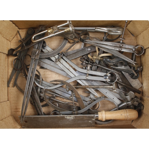 160 - Quantity of calipers, dividers and scissors G