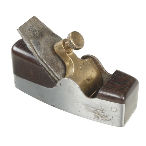 181 - A d/t steel smoother by PRESTON with brass lever G