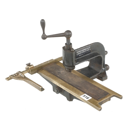 516 - A brass and steel tile cutter by FRANCIS HARRIS No T5 G