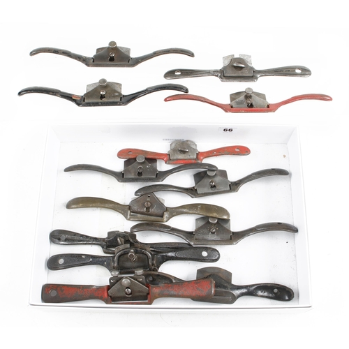 66 - 13 metal spokeshaves G+