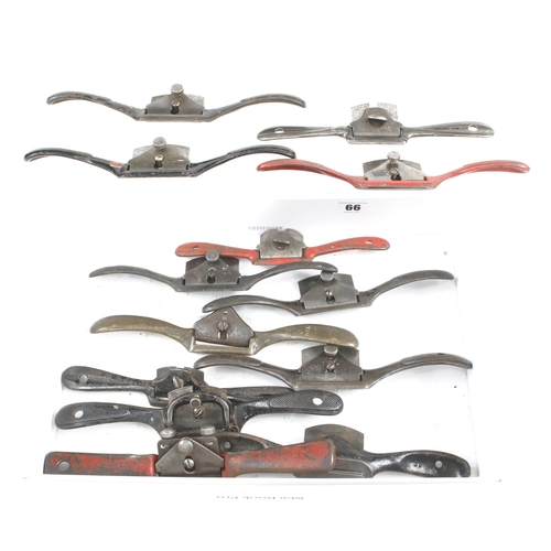 66 - 13 metal spokeshaves G+