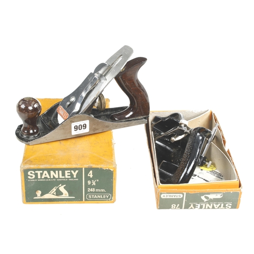 909 - STANLEY Nos 4 and 78 both in orig boxes G++