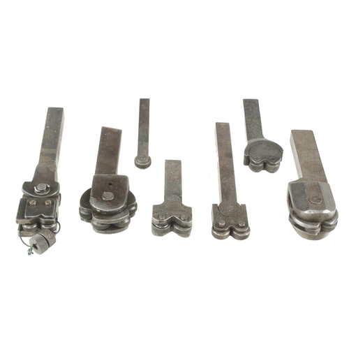 185 - Two multi head knurling tools and 4 others G