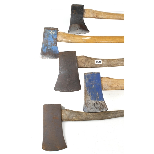 200 - Five felling axes G+