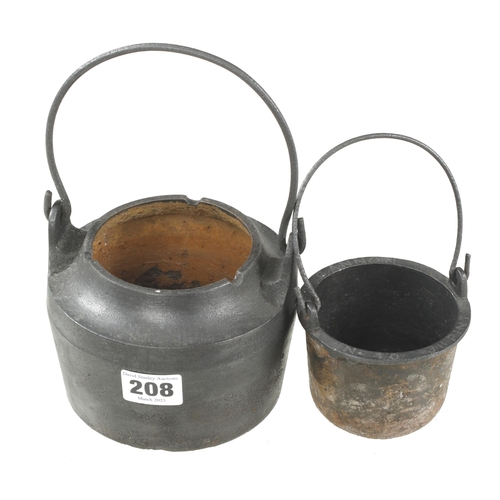 208 - A No 4/0 cast iron glue pot by CANNON G+