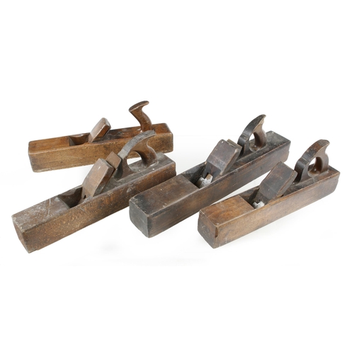 329 - Three beech jack planes and a jointer G