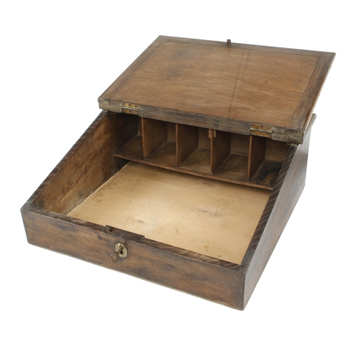 363 - An early lockable mahogany writing slope 25