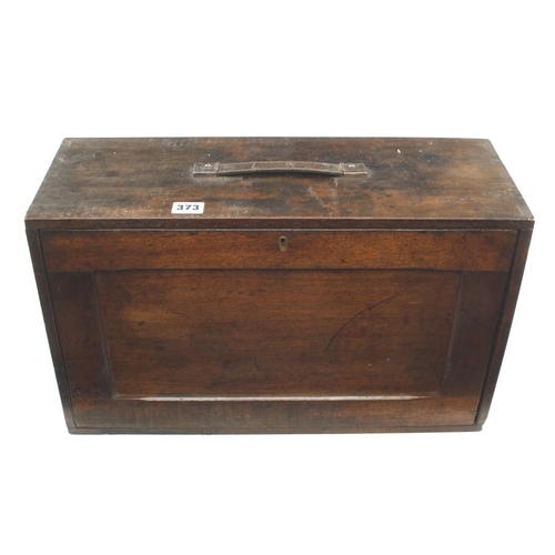 373 - An engineer's mahogany 5 drawer tool chest 20