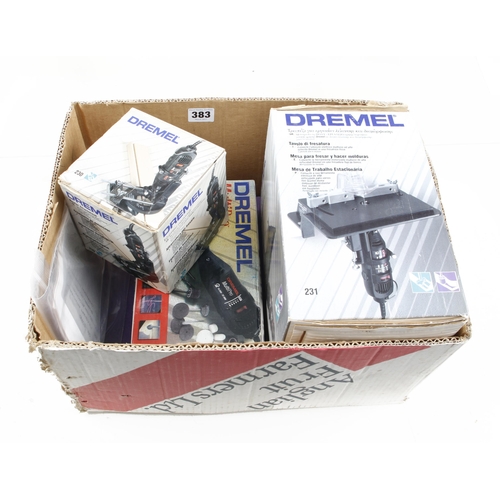 383 - A DREMIL multi tool pro with router attachment and table all in orig boxes G