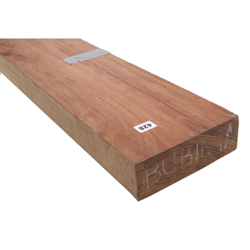 428 - A 7' length of bubinga 8 1/2