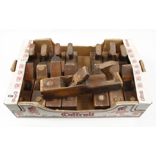 438 - Eight wooden technical jack planes G