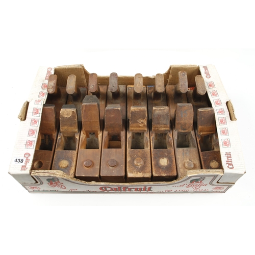 438 - Eight wooden technical jack planes G