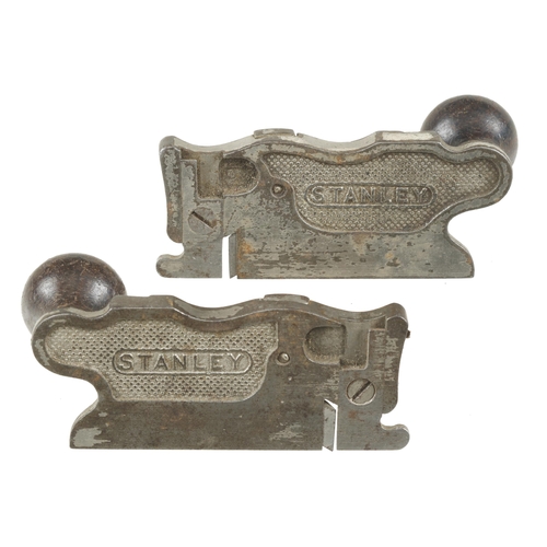 451 - A pair of STANLEY No 98 & 99 side rebate planes lacking some plating G