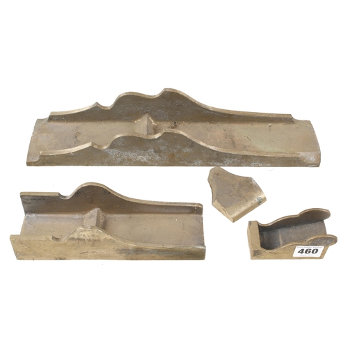 460 - Brass castings for panel, smoother and chariot planes F