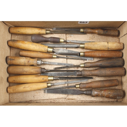 663 - 25 chisels and gouges G