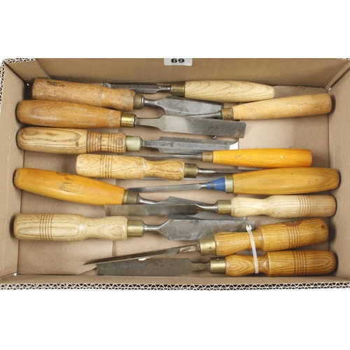 69 - 20 bevel edge chisels G+