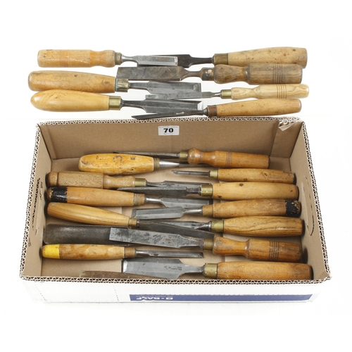 70 - 20 chisels and gouges G+