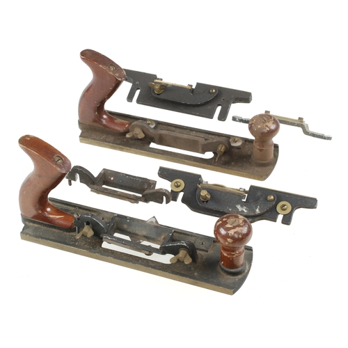 74 - Two brass JIFFY softwood planes G