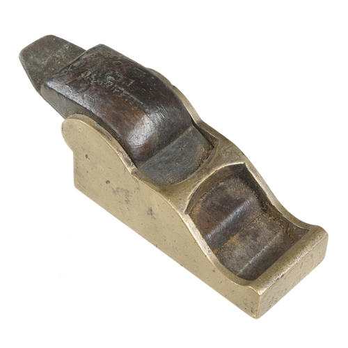 744 - A brass chariot plane 3 1/2