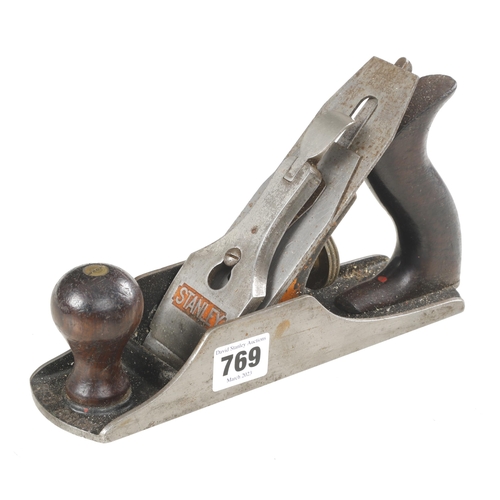 769 - A STANLEY Bedrock No 604 smoother with USA Stanley 1918 iron G+