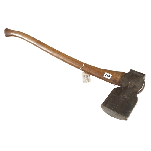 786 - A 5lbs Scottish felling axe by ROBERT TREBOR Sheffield G+