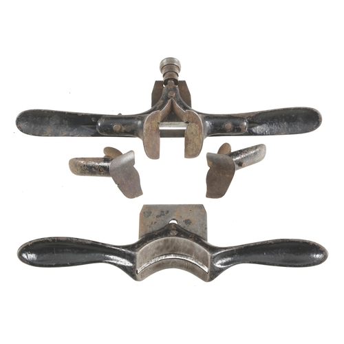 840 - PRESTON Nos 1392 adjustable chamfer shave and 1383 spokeshave G