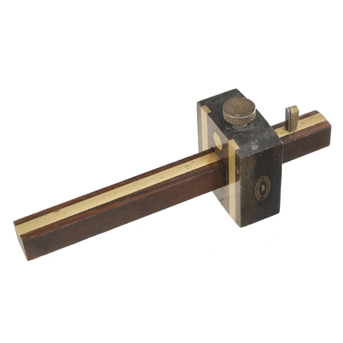 893 - An unused rosewood and brass slitting gauge by CROWN TOOLS Sheffield F