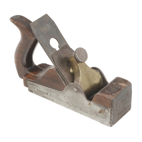 218 - A d/t steel parallel smoother with brass lever G