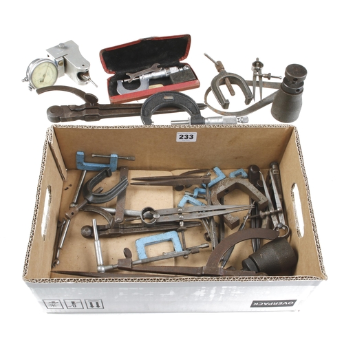 233 - Quantity of engineer's tools etc G