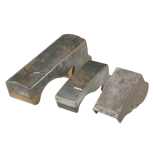 236 - Three steel chariot plane castings G-