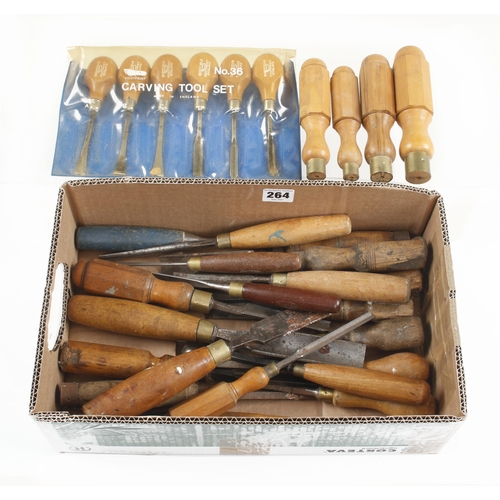 264 - 20 chisels and gouges G